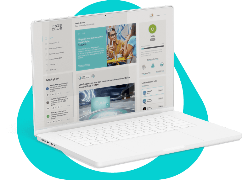 IQOS (Philip Morris Romania) project visual: The goal: a new version of the loyalty platform