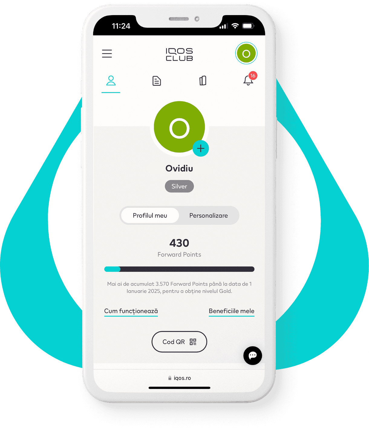 IQOS (Philip Morris Romania) project visual: All eyes on: platform stability & streamlined user experience