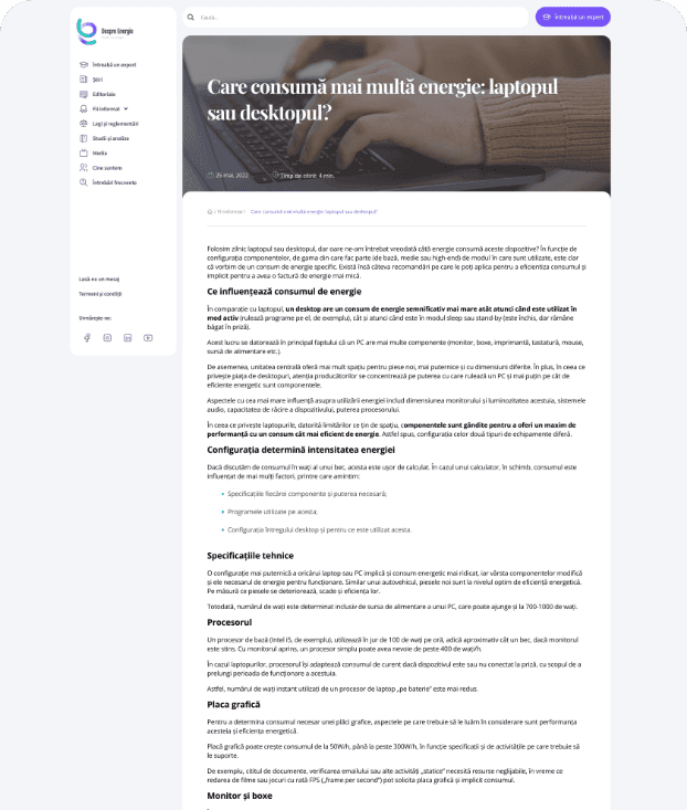 E.ON Energie Romania project visual: A comprehensive digital solution