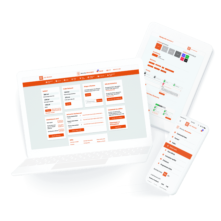 CEZ project visual: From brandbook to the digital interface library