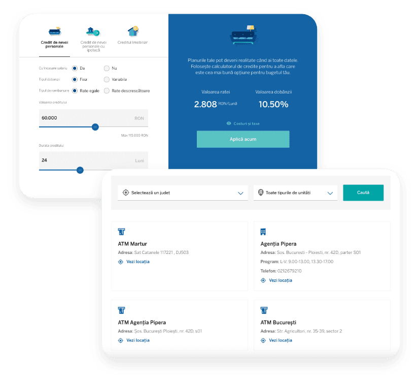 Garanti BBVA Romania project visual: Solution