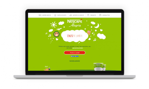 NESCAFÉ Alegria (Nestlé Romania) project visual: Mockups